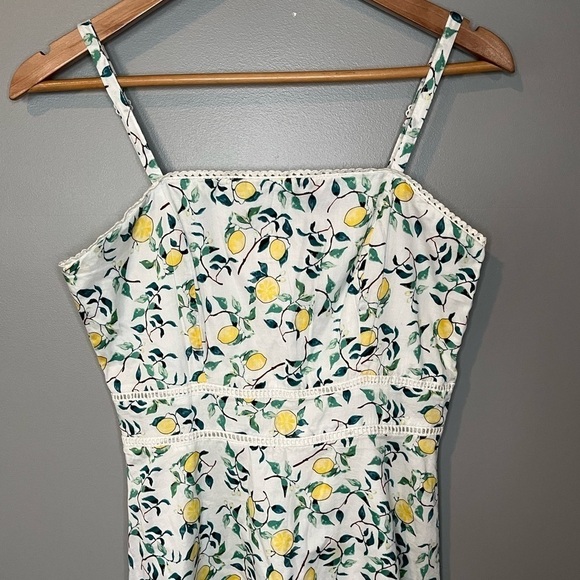 TRISTAN Lemon Citrus Print Cotton Sundress - Picture 4 of 10